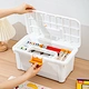 Double Layer Large Capacity Art Supply Storage Box,